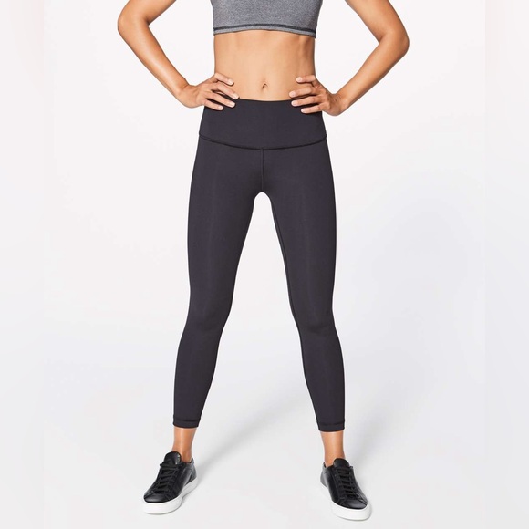 Lululemon | Black Wunder Under Hi-Rise 7/8 Tight *Full-On Luxtreme 25" Size 6 - Picture 1 of 12